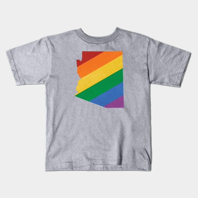 Arizona Pride Kids T-Shirt by juniperandspruce